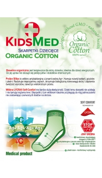 Skarpetki KIDSMED bawełna organiczna Mod.OC KM04 roz.5-12cm
